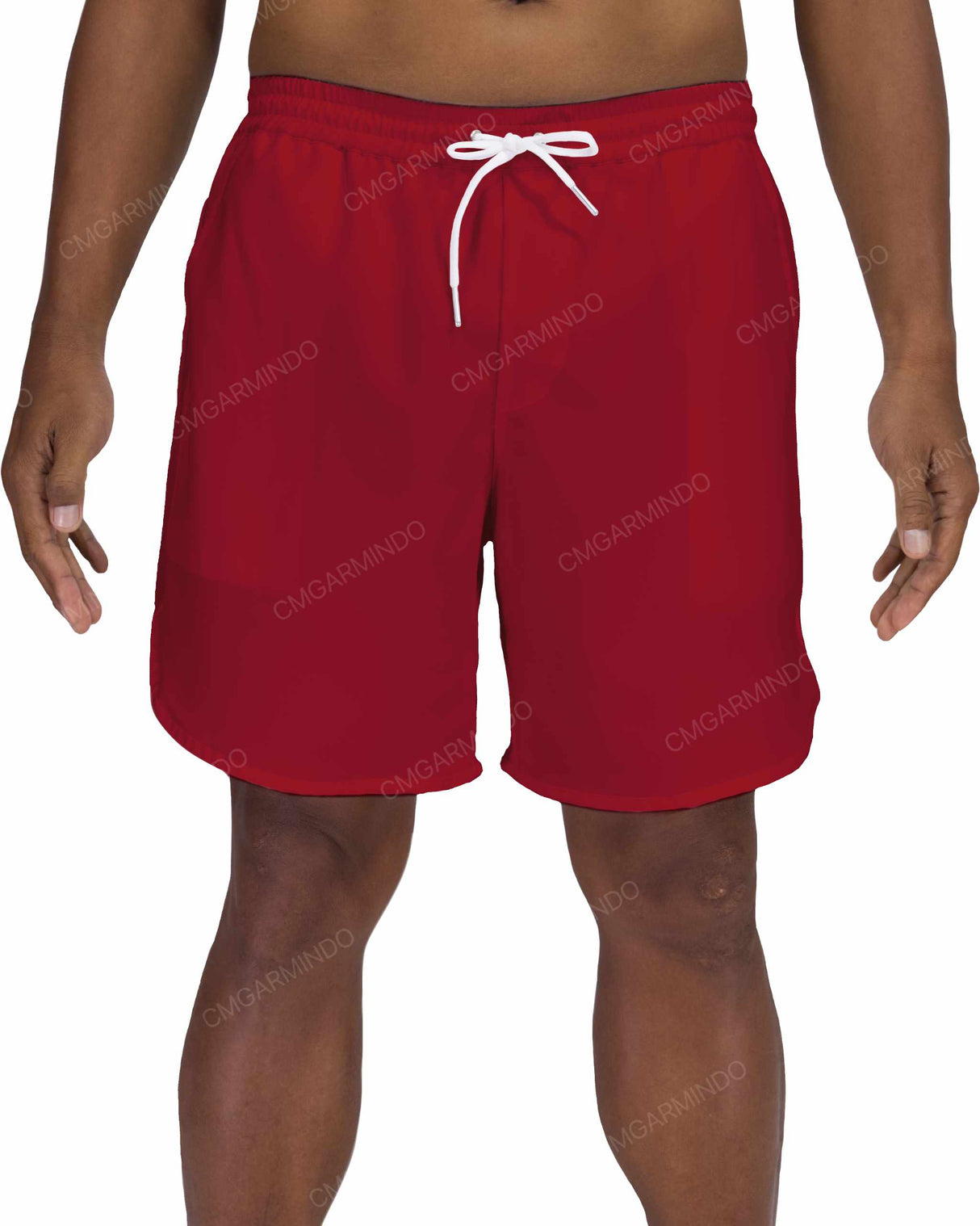 17" Elastic Waist Dolphin Hem Swimshorts