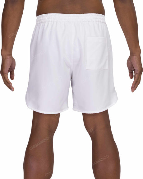 17" Elastic Waist Dolphin Hem Swimshorts