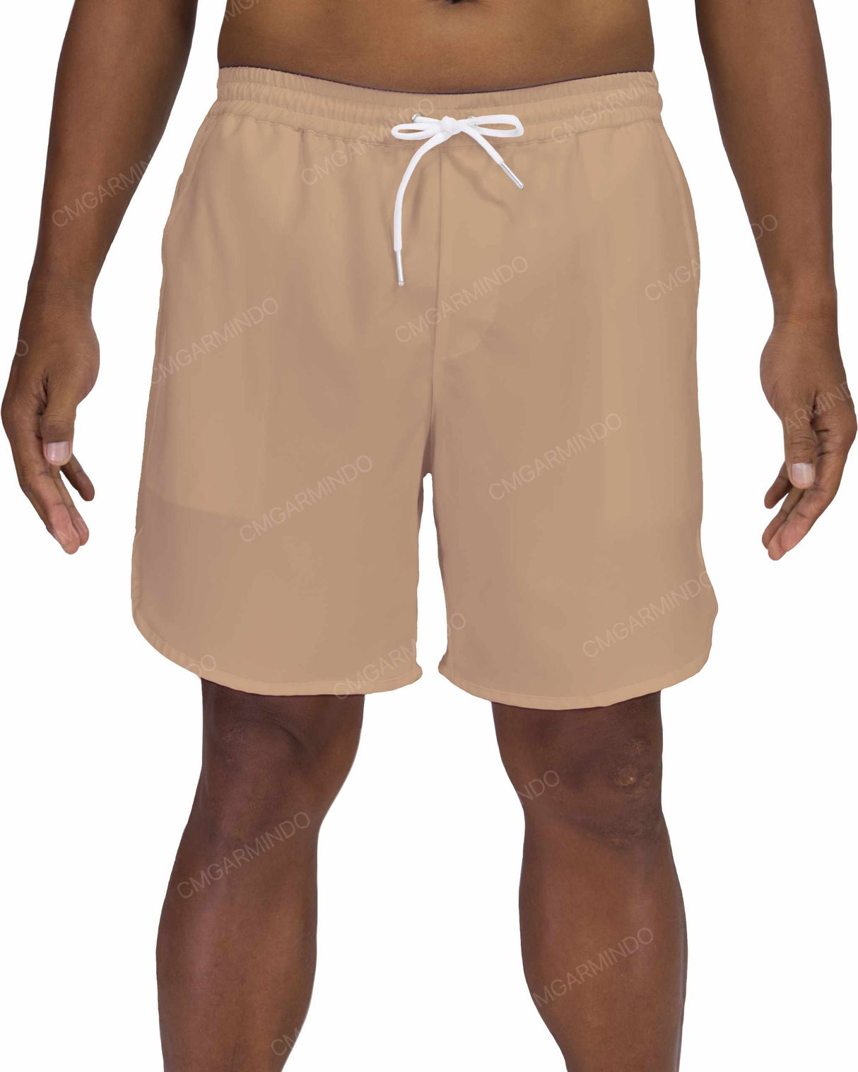 17" Elastic Waist Dolphin Hem Swimshorts