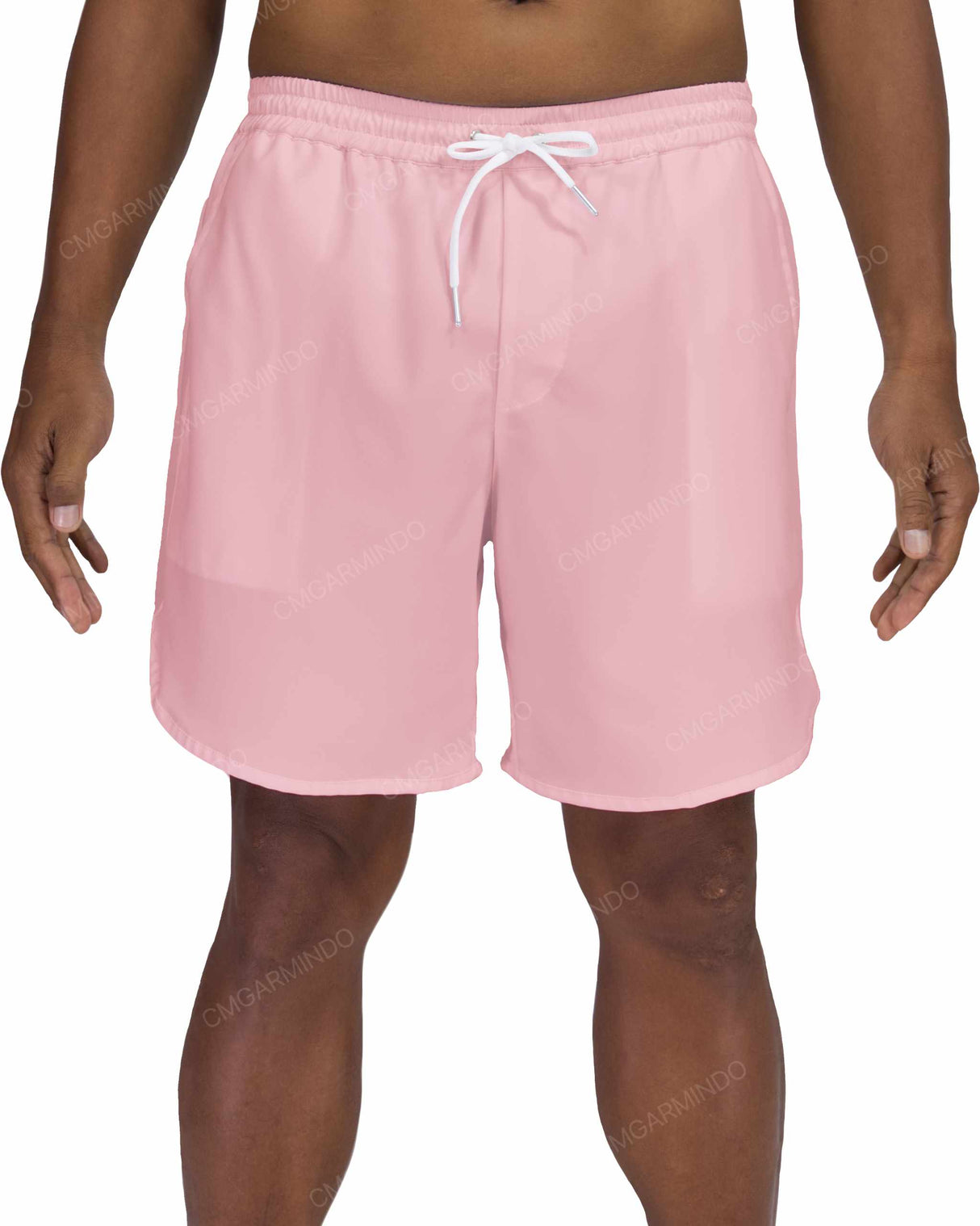17" Elastic Waist Dolphin Hem Swimshorts