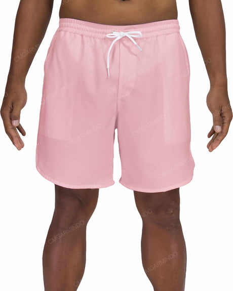 17" Elastic Waist Dolphin Hem Swimshorts