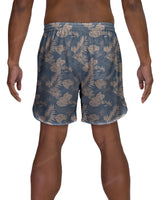 17" Elastic Waist Dolphin Hem Swimshorts