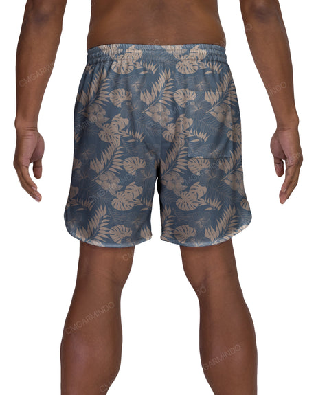 17" Elastic Waist Dolphin Hem Swimshorts