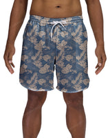 17" Elastic Waist Dolphin Hem Swimshorts
