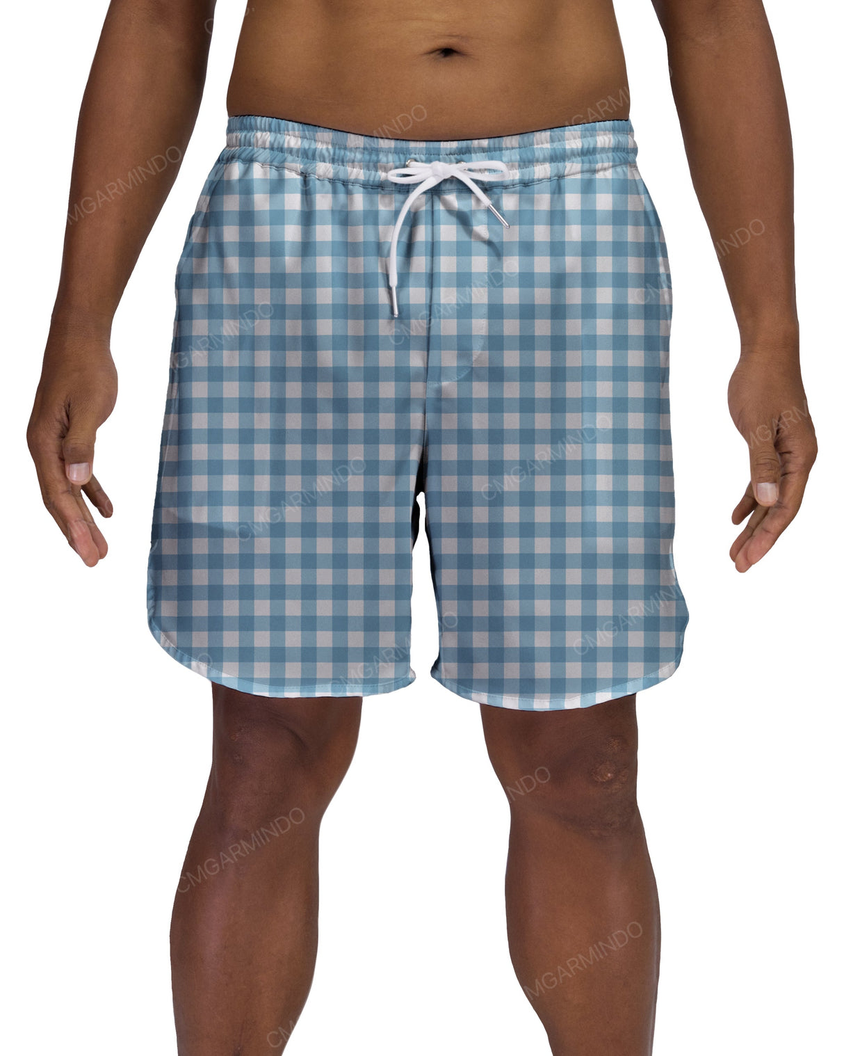 17" Elastic Waist Dolphin Hem Swimshorts