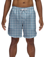 17" Elastic Waist Dolphin Hem Swimshorts