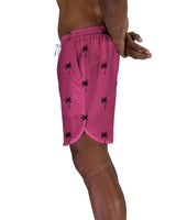 17" Elastic Waist Dolphin Hem Swimshorts
