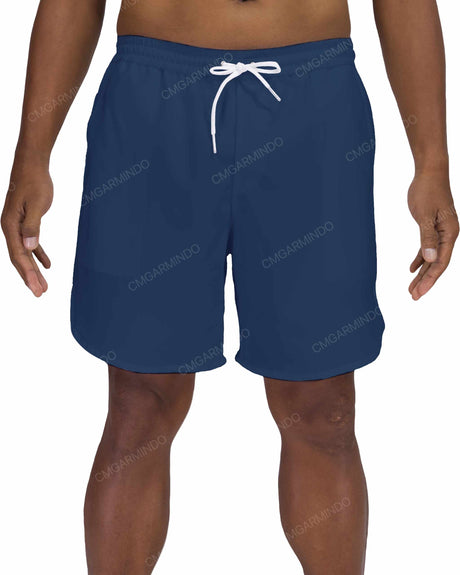 17" Elastic Waist Dolphin Hem Swimshorts
