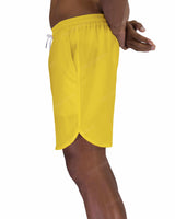 17" Elastic Waist Dolphin Hem Swimshorts