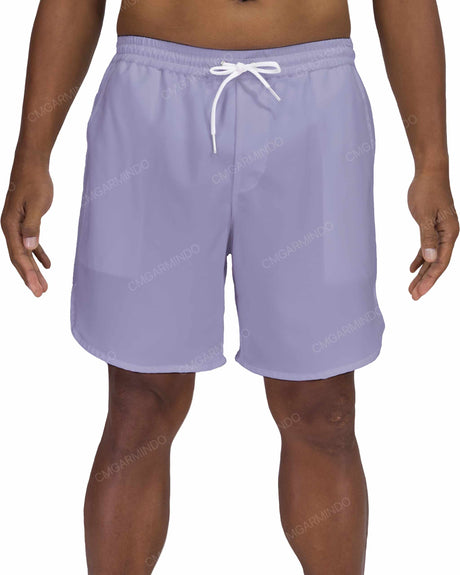 17" Elastic Waist Dolphin Hem Swimshorts