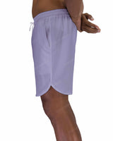 17" Elastic Waist Dolphin Hem Swimshorts