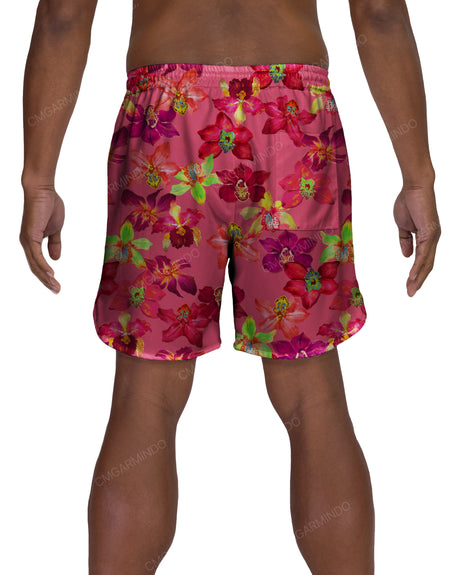 17" Elastic Waist Dolphin Hem Swimshorts