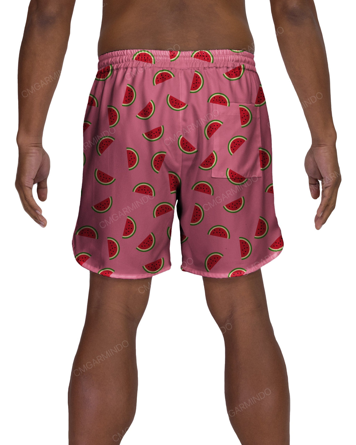 17" Elastic Waist Dolphin Hem Swimshorts