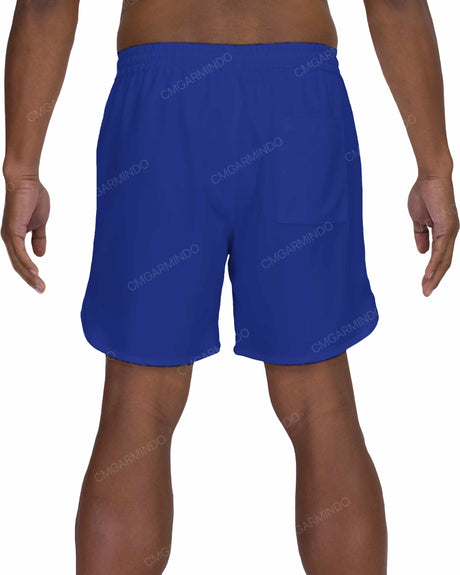 17" Elastic Waist Dolphin Hem Swimshorts