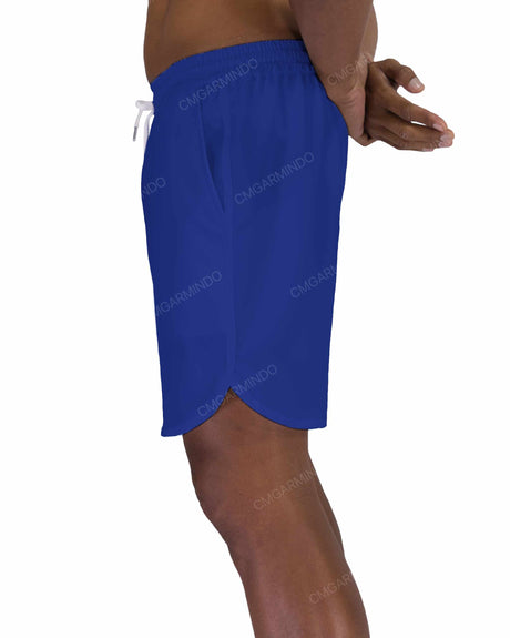 17" Elastic Waist Dolphin Hem Swimshorts