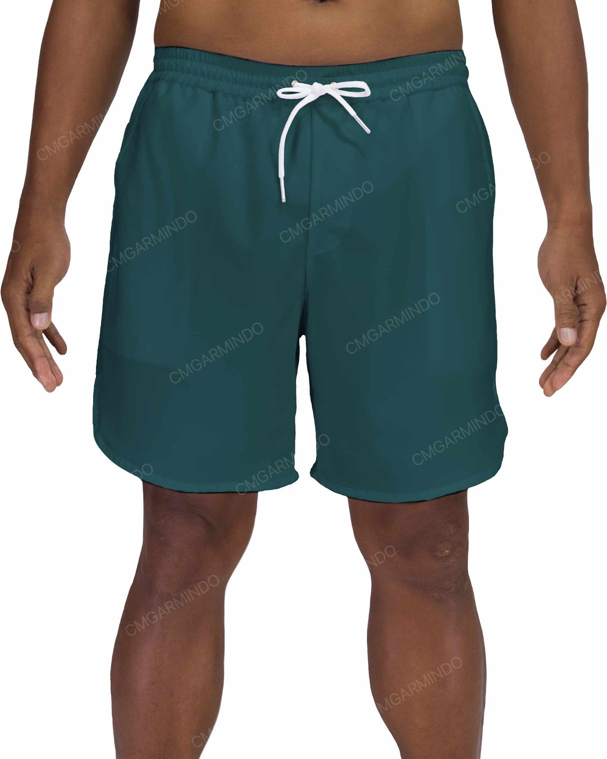 17" Elastic Waist Dolphin Hem Swimshorts