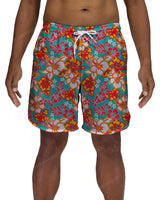 17" Elastic Waist Dolphin Hem Swimshorts