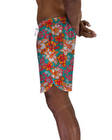17" Elastic Waist Dolphin Hem Swimshorts
