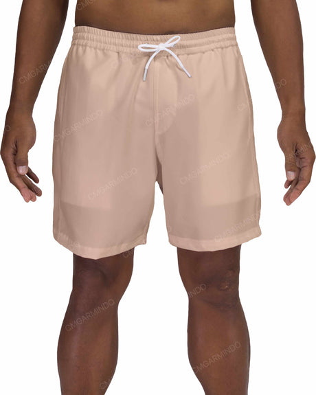 17" Elastic Waist Side Panel Swimshorts