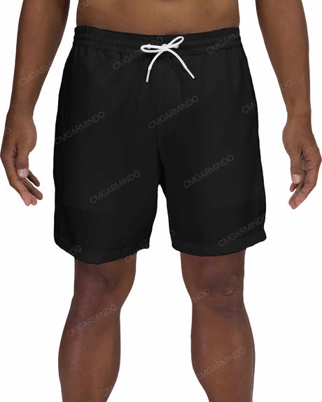 17" Elastic Waist Side Panel Swimshorts