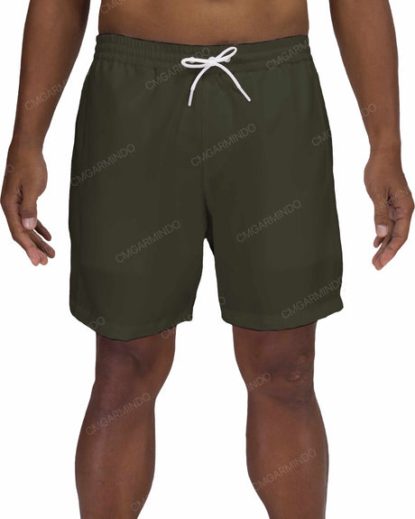 17" Elastic Waist Side Panel Swimshorts