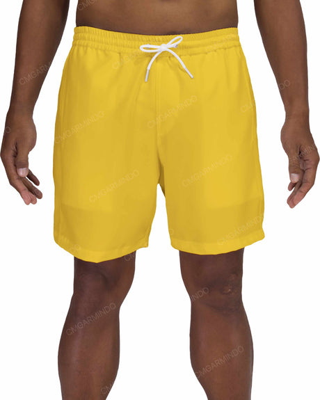 17" Elastic Waist Side Panel Swimshorts