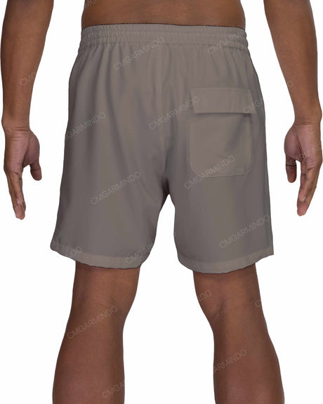 17" Elastic Waist Side Panel Swimshorts