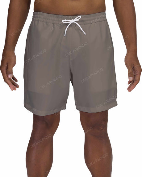 17" Elastic Waist Side Panel Swimshorts