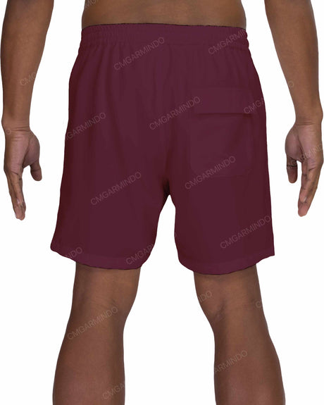17" Elastic Waist Side Panel Swimshorts
