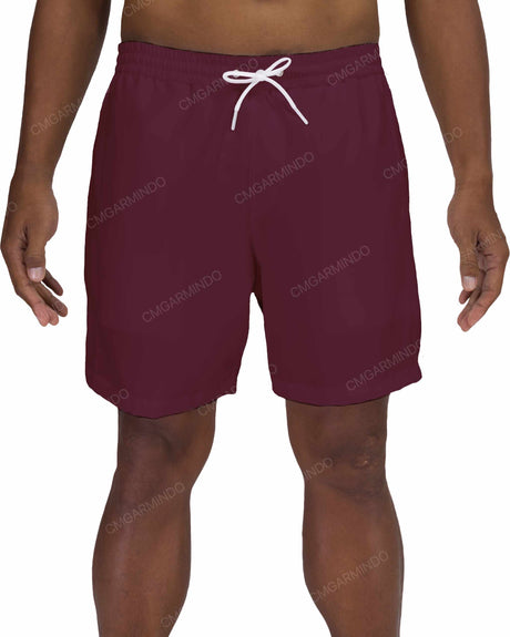 17" Elastic Waist Side Panel Swimshorts