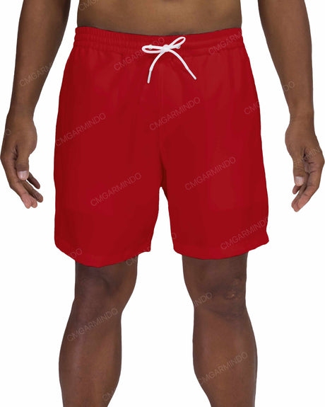17" Elastic Waist Side Panel Swimshorts