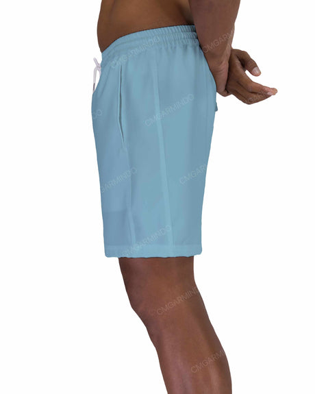 17" Elastic Waist Side Panel Swimshorts