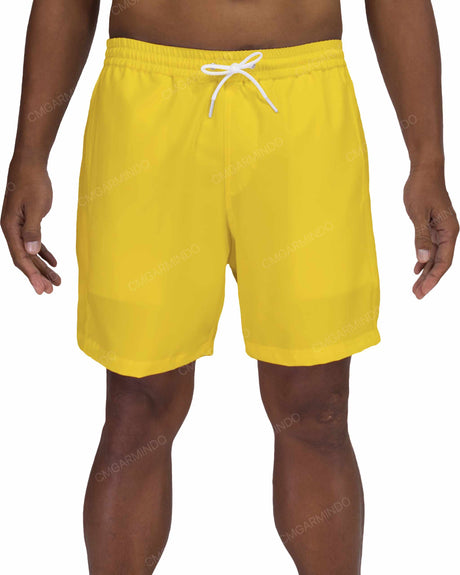 17" Elastic Waist Side Panel Swimshorts