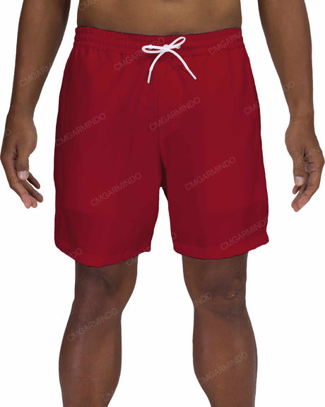 17" Elastic Waist Side Panel Swimshorts