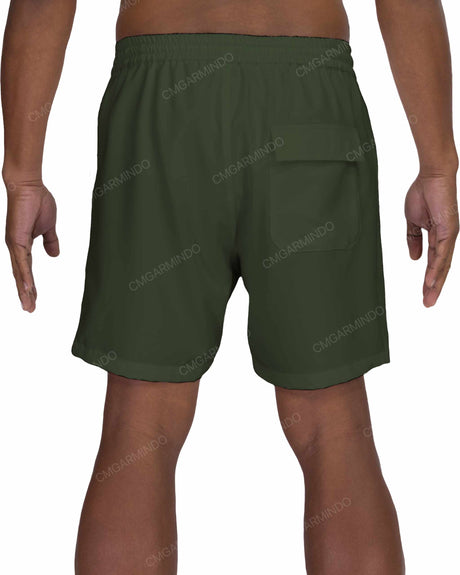 17" Elastic Waist Side Panel Swimshorts
