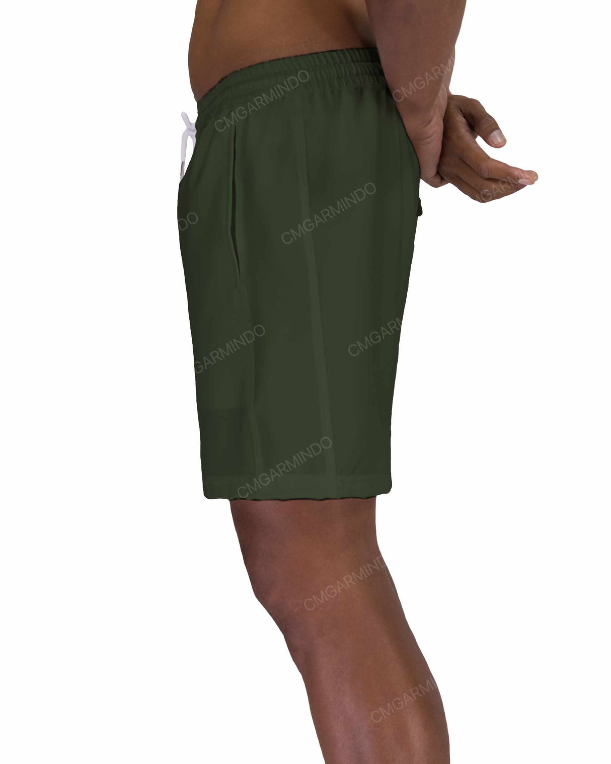 17" Elastic Waist Side Panel Swimshorts