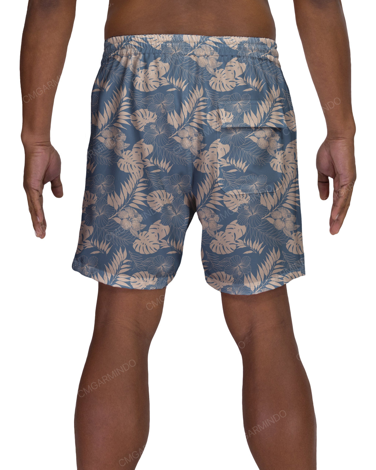 17" Elastic Waist Side Panel Swimshorts