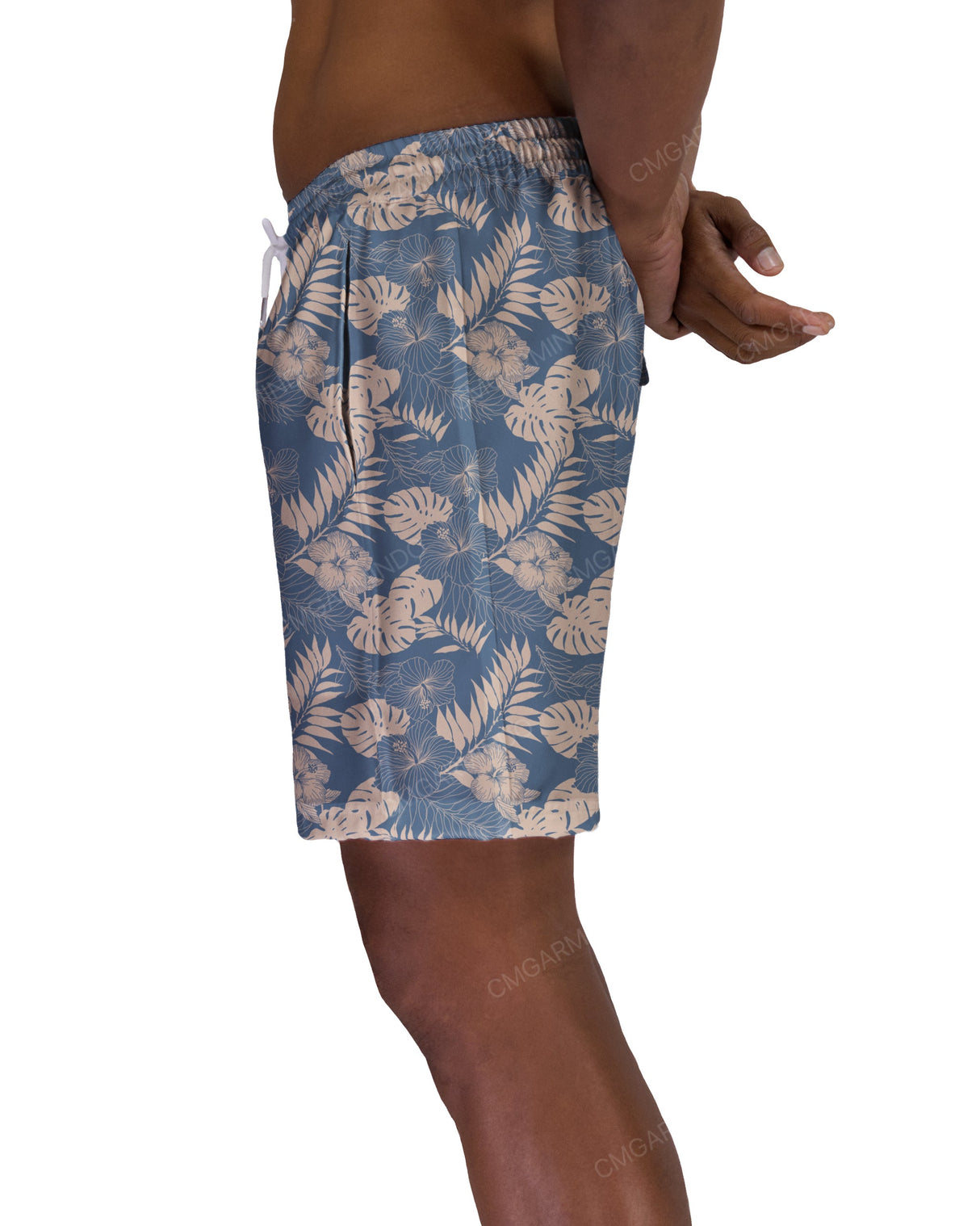 17" Elastic Waist Side Panel Swimshorts