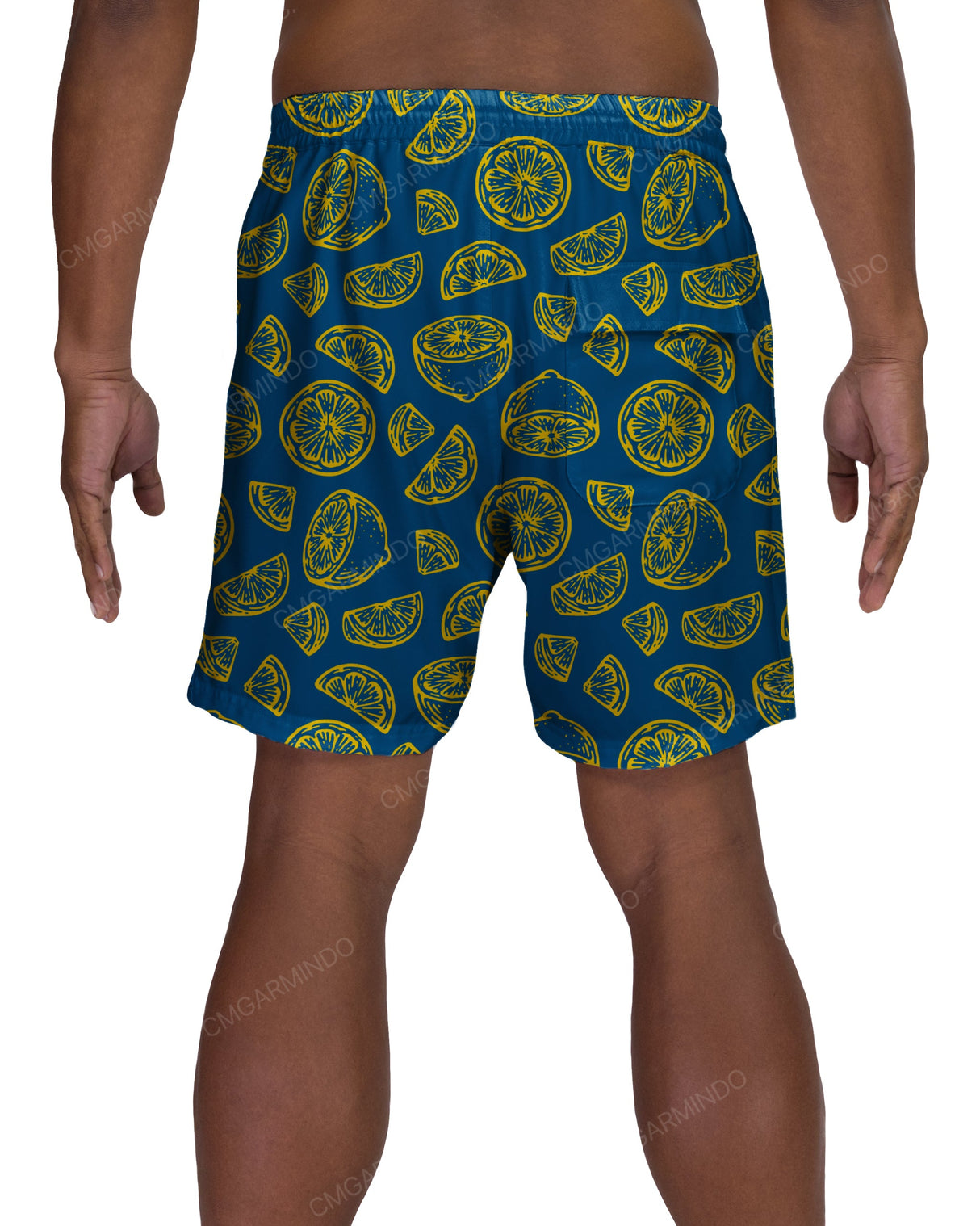 17" Elastic Waist Side Panel Swimshorts