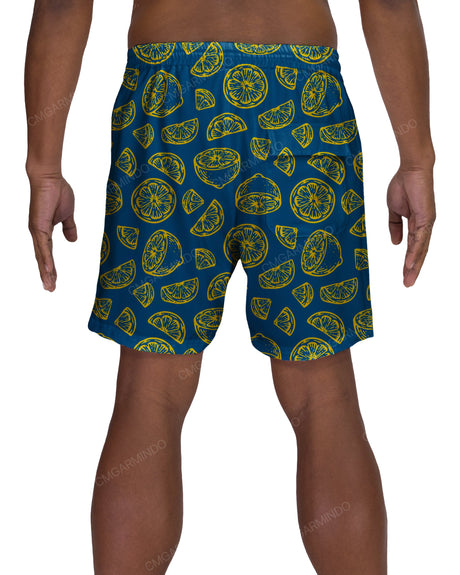 17" Elastic Waist Side Panel Swimshorts