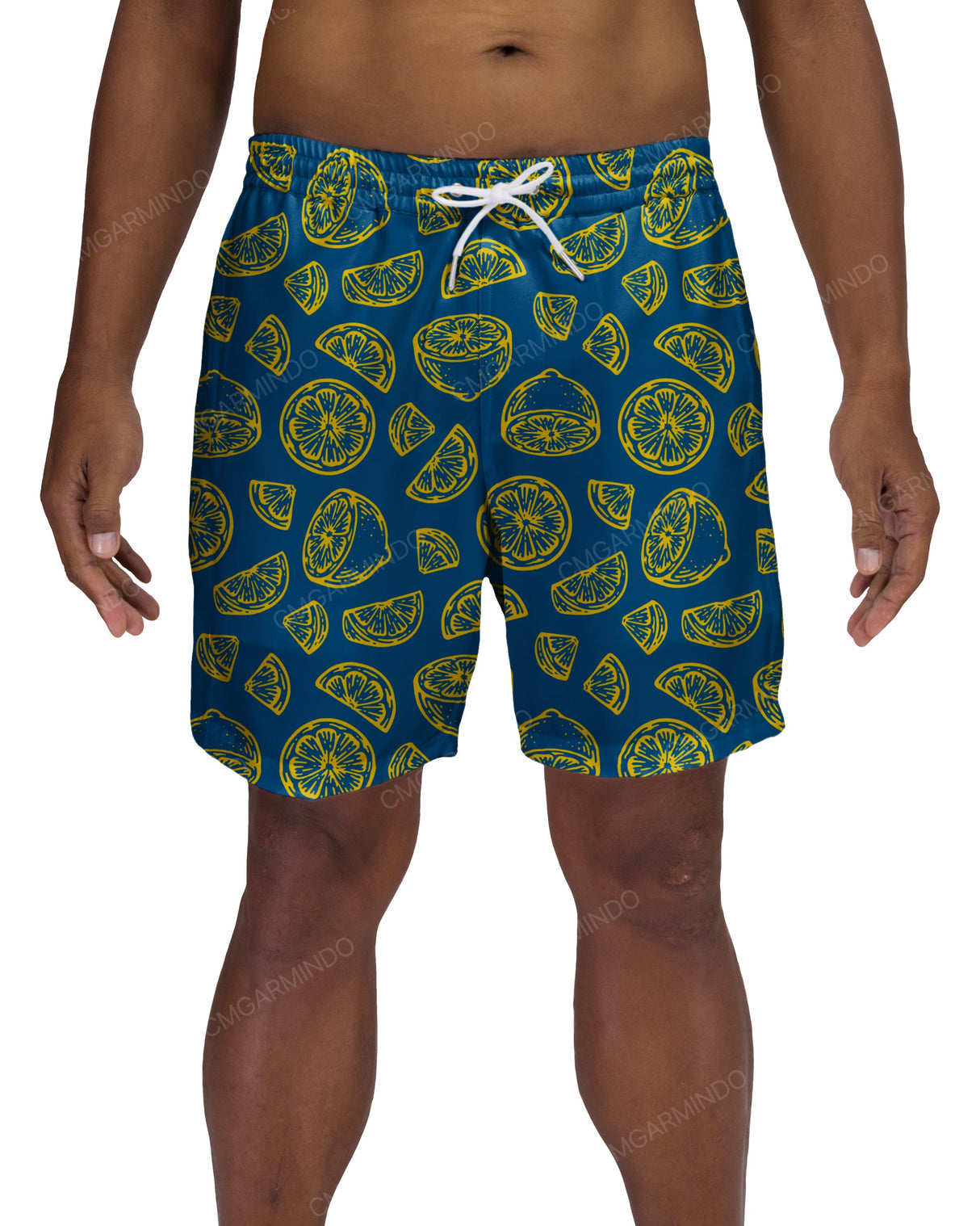 17" Elastic Waist Side Panel Swimshorts