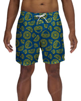 17" Elastic Waist Side Panel Swimshorts