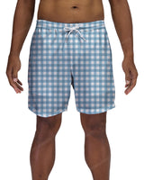 17" Elastic Waist Side Panel Swimshorts