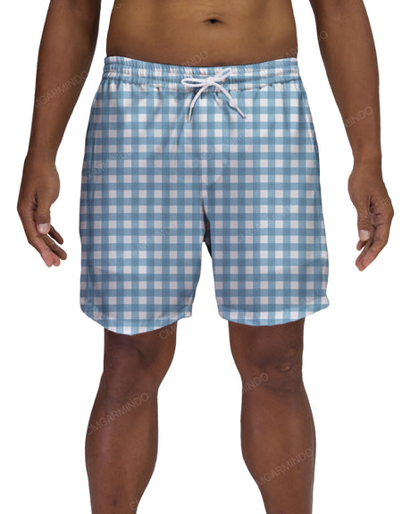 17" Elastic Waist Side Panel Swimshorts
