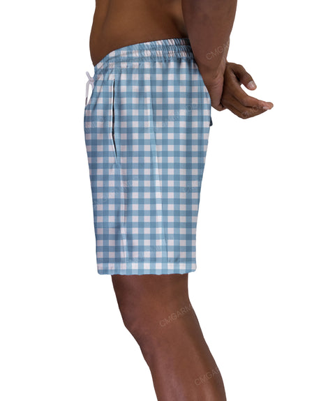 17" Elastic Waist Side Panel Swimshorts