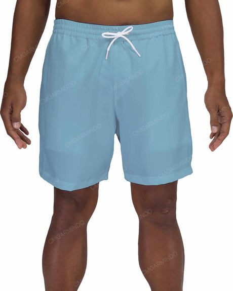 17" Elastic Waist Side Panel Swimshorts