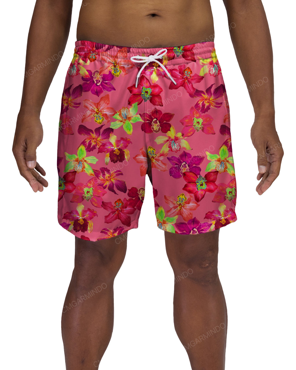 17" Elastic Waist Side Panel Swimshorts