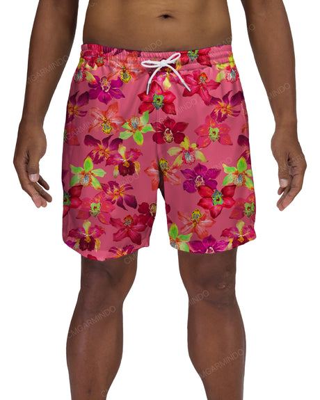 17" Elastic Waist Side Panel Swimshorts