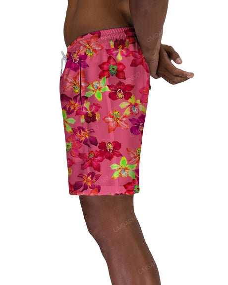 17" Elastic Waist Side Panel Swimshorts