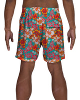 17" Elastic Waist Side Panel Swimshorts